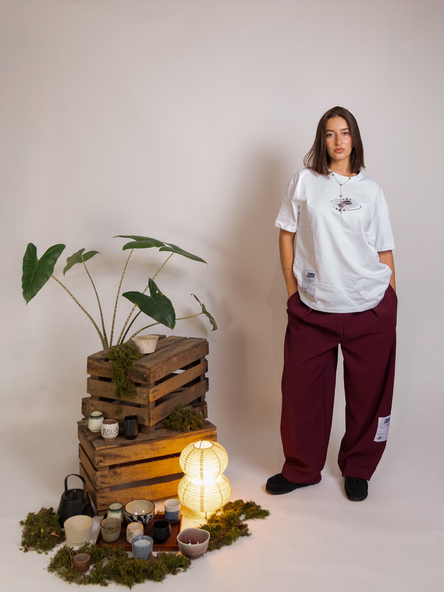 7• Pantalon Bordeaux