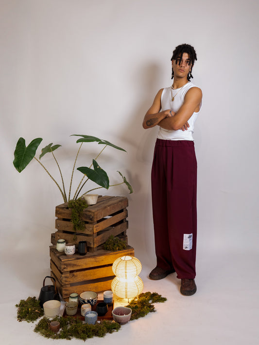 7• Pantalon Bordeaux