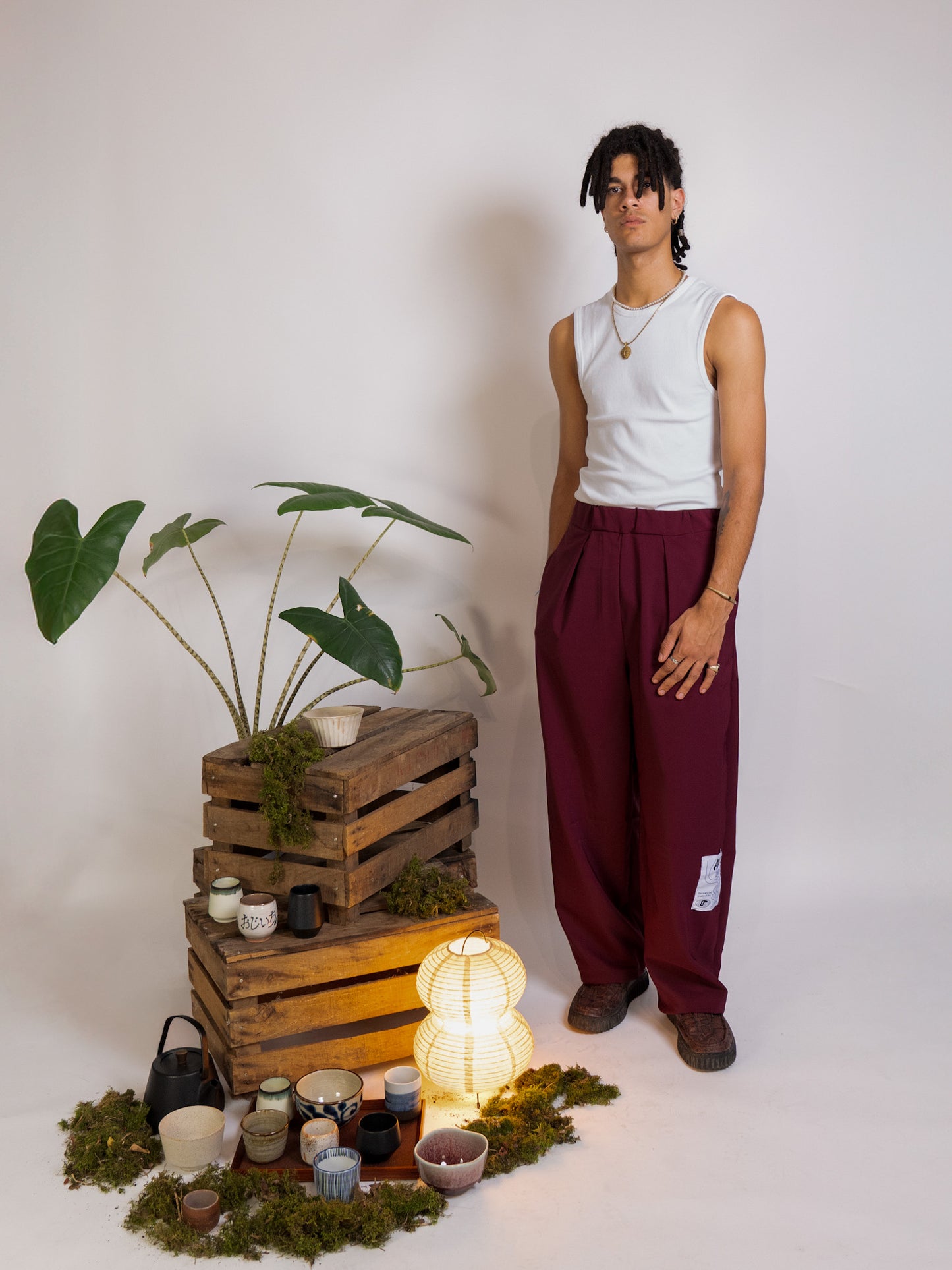 7• Pantalon Bordeaux